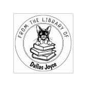 Birmaanse kat, boek uit de bibliotheek van rubberstempel (Afrduk)