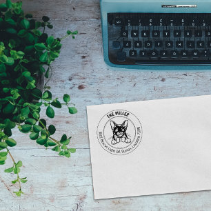 Birmaanse kat familie retour adres rubberstempel