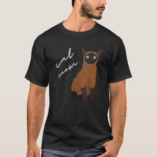 Birmaanse kat mam voor kat t-shirt