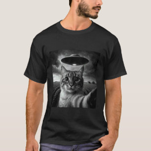 Birmaanse kat selfie met UFO T-shirt