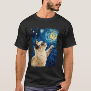 Birmaanse Kat Sterrennacht Schildering T-shirt