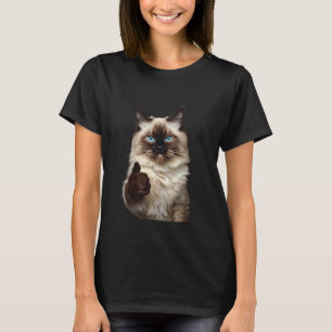 Birmaanse Kattenogen Kitty Kitten Katten Kunstwerk T-shirt