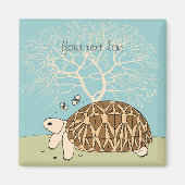 Birmaanse sterschildpad magneet (Voorkant)