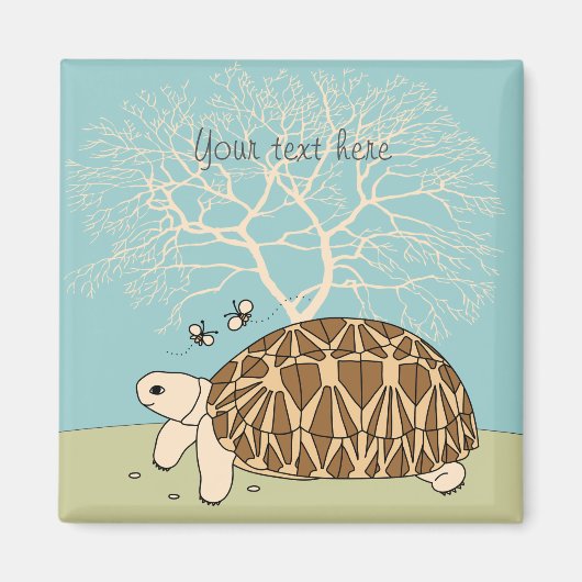  Birmaanse sterschildpad magneet (Voorkant)