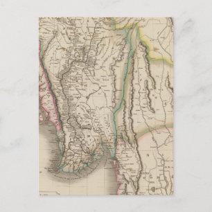 Birmah, Anam, Siam, Thailand Briefkaart