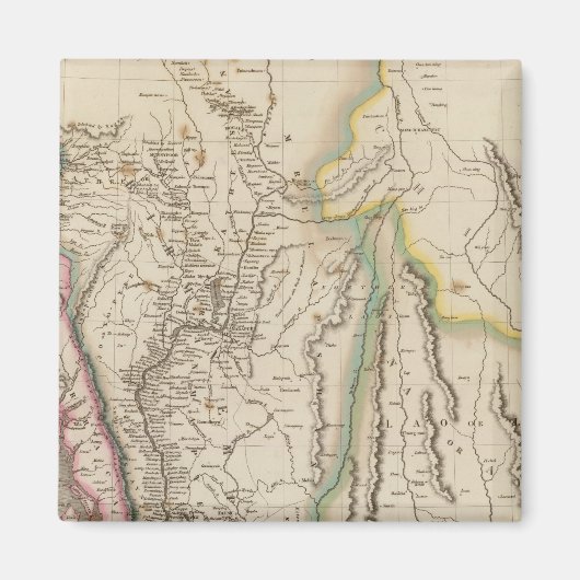 Birmah, Anam, Siam, Thailand Magneet (Voorkant)