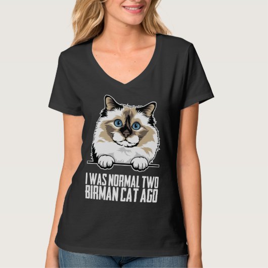 Birman  Birman cat  Birman mom  2 T-shirt (Voorkant)