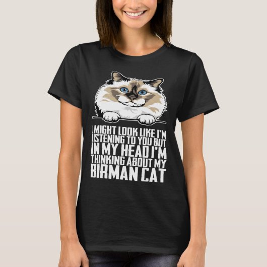 Birman cat Birman kitten Birman mom T-shirt (Voorkant)