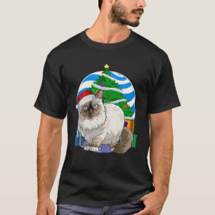 Birman Cat Cute Santa kerstboom Decor Gift T-shirt