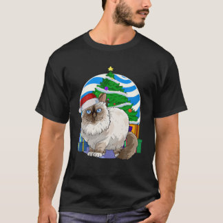Birman Cat Cute Santa kerstboom Decor Gift T-shirt