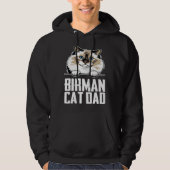 Birman cat dad hoodie (Voorkant)