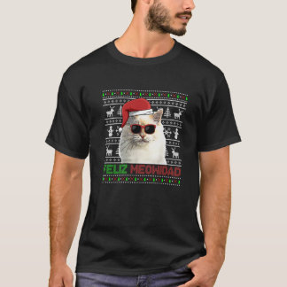 Birman Cat Feliz Meowidad Funny Kerstmis T-shirt
