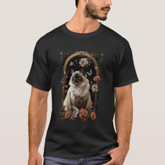 Birman Cat Flower T-shirt
