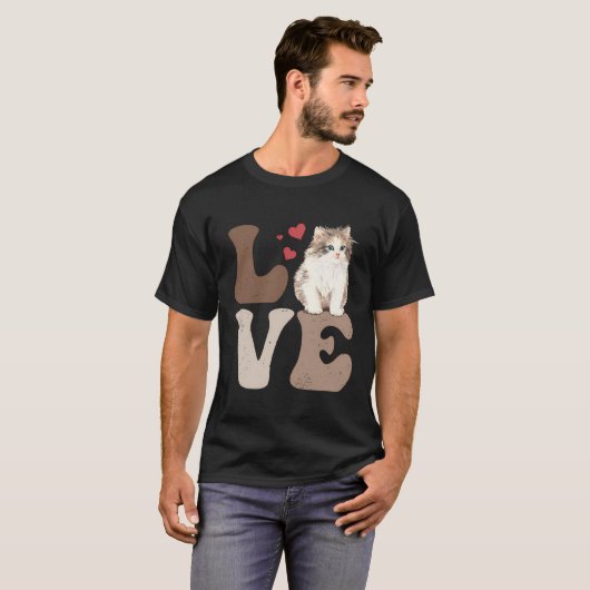 Birman Cat Love T-shirt (Voorkant volledig)