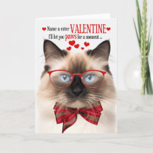 Birman Cat Lover Feline Humor Valentijnsdag