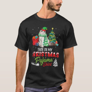 Birman Cat Noel Costume Cadeaus Dit is mijn Christ T-shirt