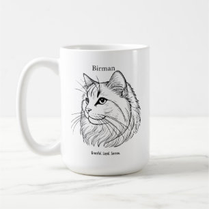 Birman Cat Portrait Koffiemok