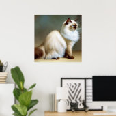 Birman Cat Poster (Thuiskantoor)