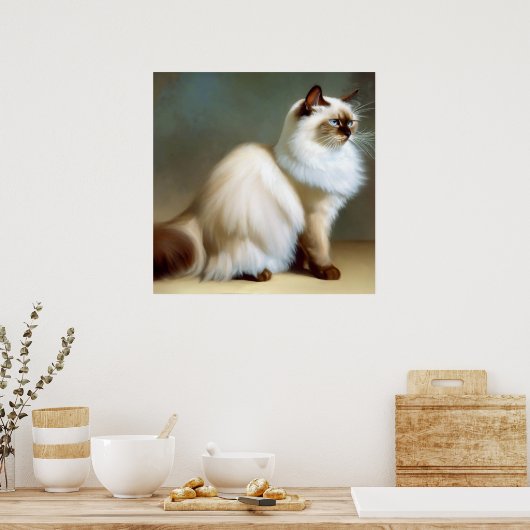Birman Cat Poster (Keuken)