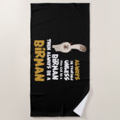 Birman Cat Strandlaken (Voorkant)