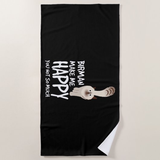 Birman Cat Strandlaken (Voorkant)