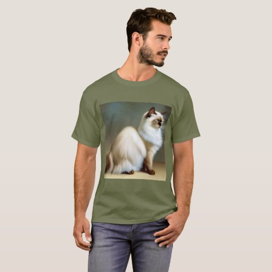 Birman Cat T-shirt (Voorkant volledig)