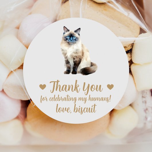 Birman Cat Wedding Favoriete Stickers