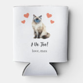 Birman Cat Wedding Koelbox Favoriet Blikjeskoeler (Voorkant)