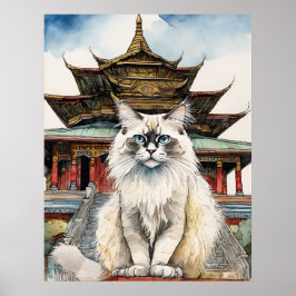 Birman Kat - Kat Art Print