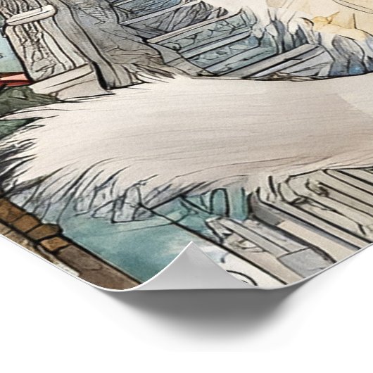 Birman Kat - Kat Art Print (Hoek)