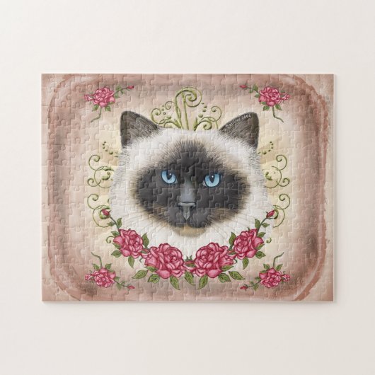 Birman Kat Rozen puzzel Legpuzzel (Horizontaal)