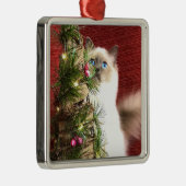 Birman kerstboomversiering metalen ornament (Rechts)