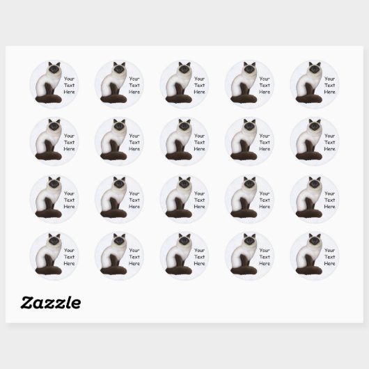  Birman Kitty Cat  Sticker (Vel)