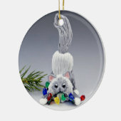 Birman Ragdoll Cat Ceramic Ornament (Links)