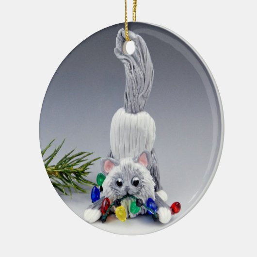 Birman Ragdoll Cat Ceramic Ornament (Links)