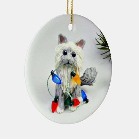 Birman Ragdoll Cat Ceramic Ornament (Rechts)