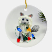 Birman Ragdoll Cat Ceramic Ornament (Voorkant)