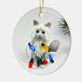Birman Ragdoll Cat Ceramic Ornament (Links)