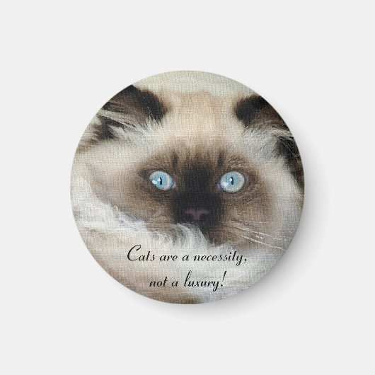 Birman - Ragdoll Cat Lover Magnet (Voorkant)
