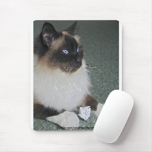 BIRMAN - RAGDOLL CAT Mousepad Muismat (Met muis)