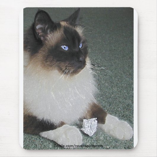 BIRMAN - RAGDOLL CAT Mousepad Muismat (Voorkant)