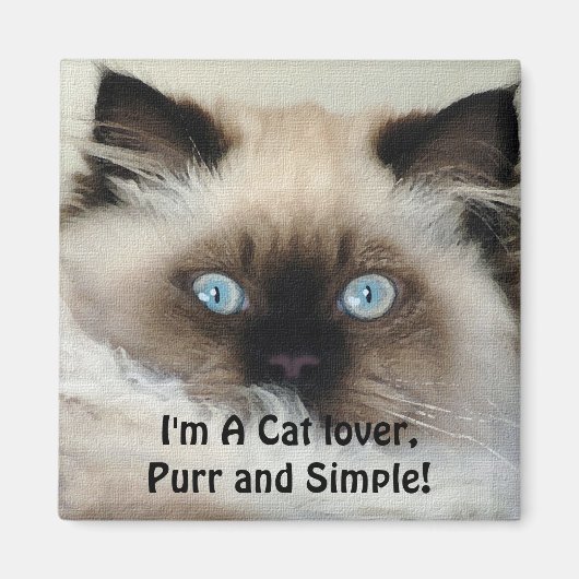 Birman - Ragdoll Kat Pet-Lover Magnet (Voorkant)