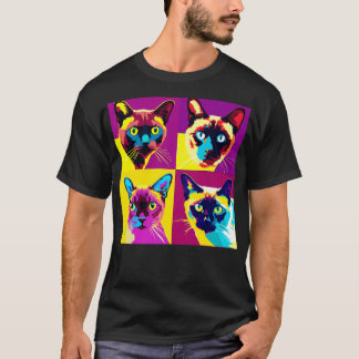 Birmees Kat Kunst Kat Liefhebber Gift T-shirt