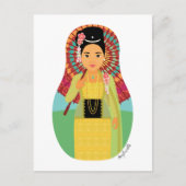 Birmees, Myanmar Matryoshka Briefkaart (Voorkant)