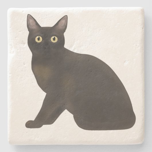 Birmees Sable Stone Onderzetter (Voorkant)