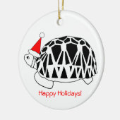 Birmees Star Tortoise Ornament (wit bw) (Links)