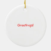 Birmees Star Tortoise Ornament (wit bw) (Achterkant)