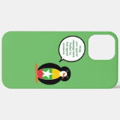 Birmese Birmese vlag met mevrouw Penguin Case-Mate iPhone Case (Achterkant / Rechts)