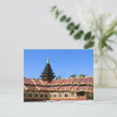 Birmese boeddhist Temple Phra Jow La Keng Briefkaart (Staand voorkant)
