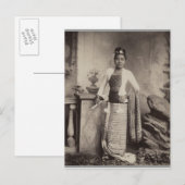 Birmese dame briefkaart (Voorkant / Achterkant)